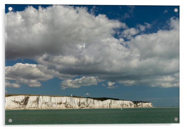 White cliffs of  Dover Acrylic by Thomas Schaeffer