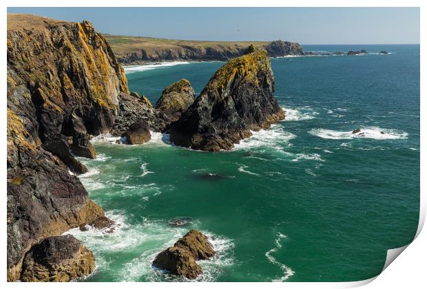 Kynance Cove Print by Thomas Schaeffer