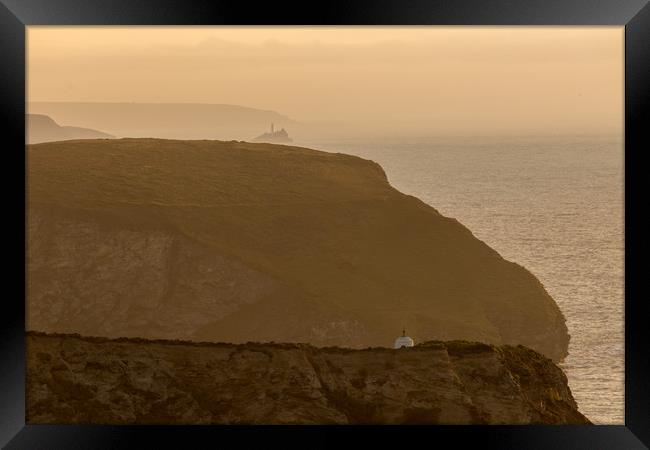 Sunset in Portreath Framed Print by Thomas Schaeffer