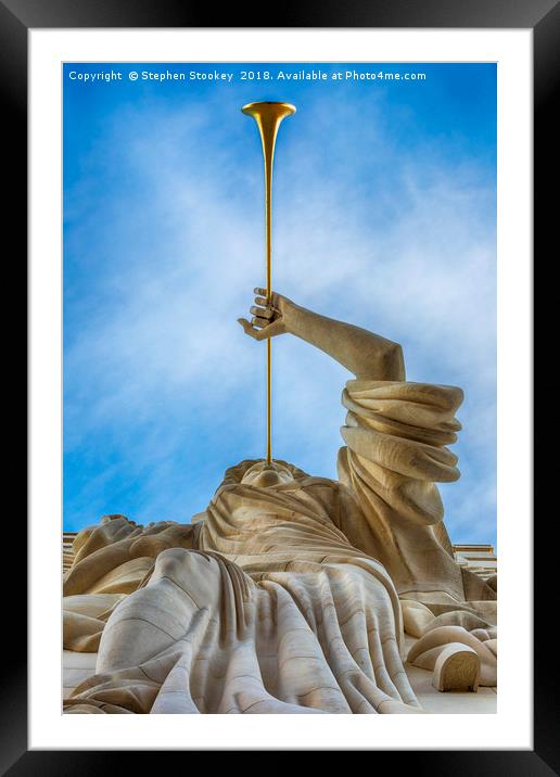 Angelic Herald Framed Mounted Print by Stephen Stookey