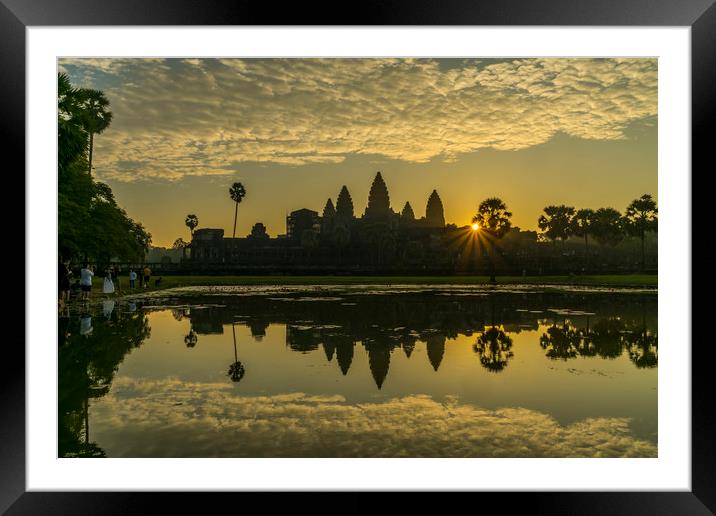 Angkor Wat Framed Mounted Print by peter schickert