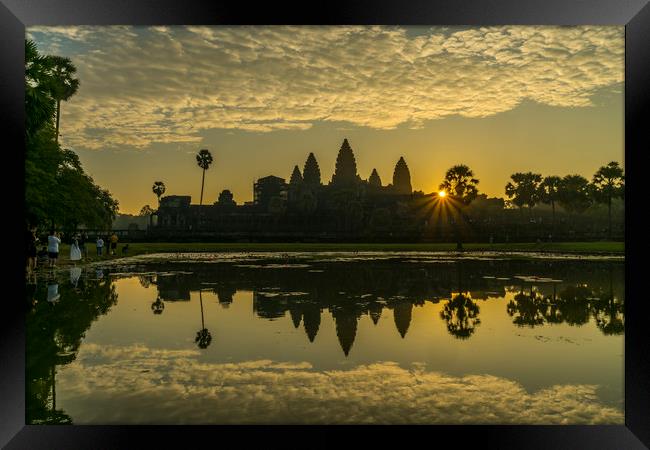 Angkor Wat Framed Print by peter schickert