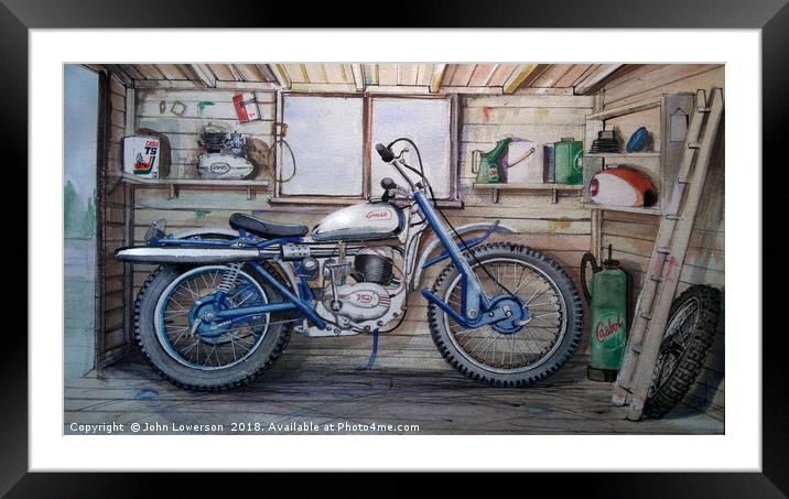 In a Scottish Shed Framed Mounted Print by John Lowerson