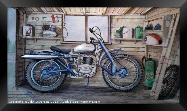 In a Scottish Shed Framed Print by John Lowerson