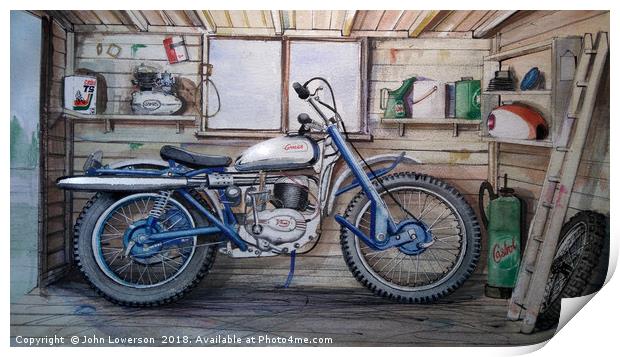 In a Scottish Shed Print by John Lowerson