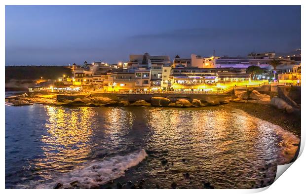 La Caleta Fishing Village Print by Naylor's Photography