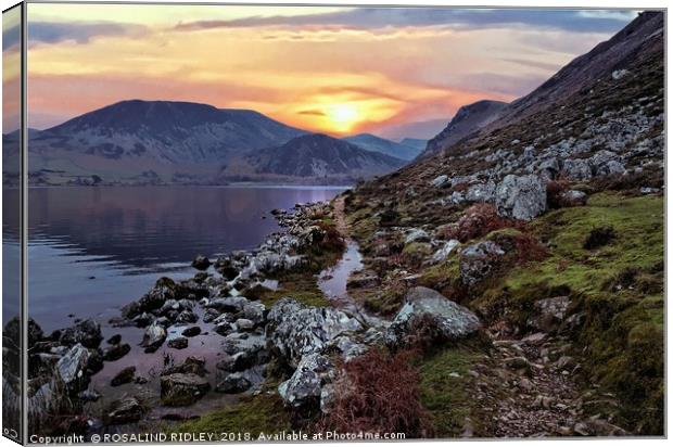 "Colourful Ennerdale" Canvas Print by ROS RIDLEY