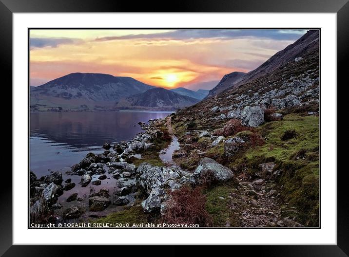 "Colourful Ennerdale" Framed Mounted Print by ROS RIDLEY