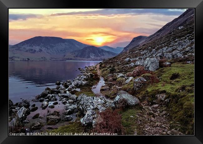 "Colourful Ennerdale" Framed Print by ROS RIDLEY