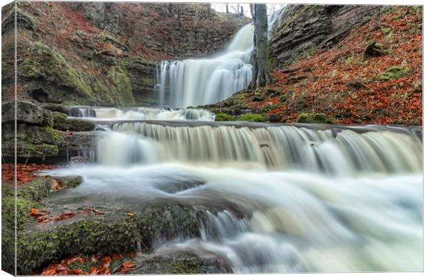 Scaleber Force Waterfalls Canvas Print by James Marsden
