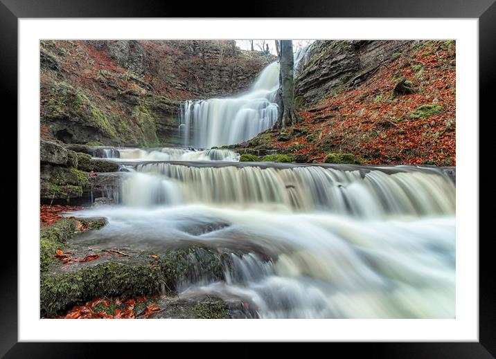 Scaleber Force Waterfalls Framed Mounted Print by James Marsden