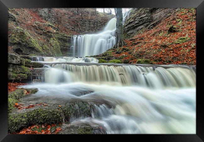 Scaleber Force Waterfalls Framed Print by James Marsden