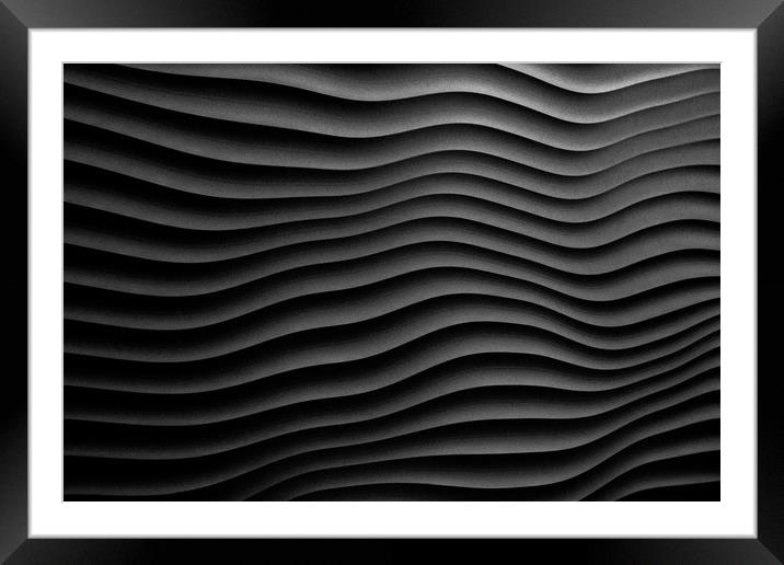 Abstract in Black Framed Mounted Print by peter tachauer