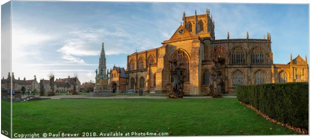Sherborne Abbey Canvas Print by Paul Brewer