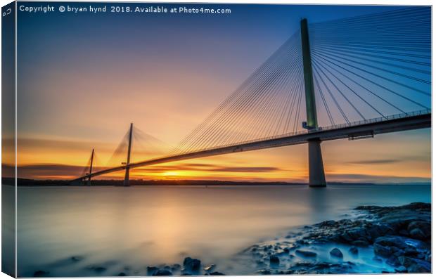Queensferry Sunset Canvas Print by bryan hynd