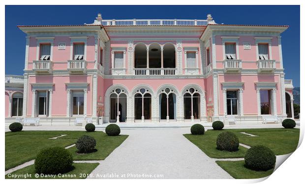 Villa Ephrussi de Rothschild Print by Danny Cannon
