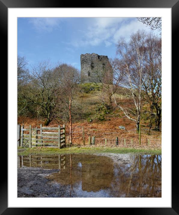Dolbadarn Castle Entrance Framed Mounted Print by Diana Mower