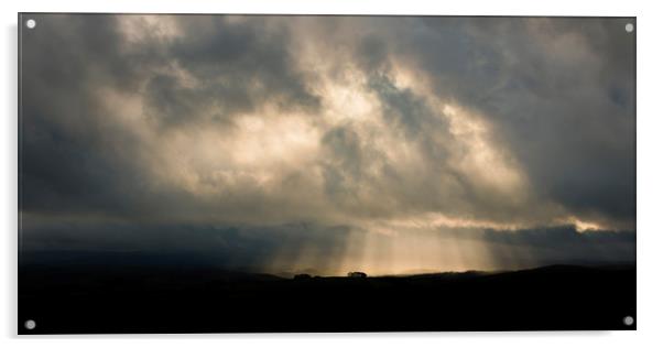 Sky over Malham Acrylic by Tony Higginson