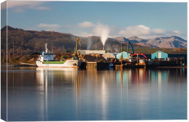 Industry at Fort William Canvas Print by Tony Higginson
