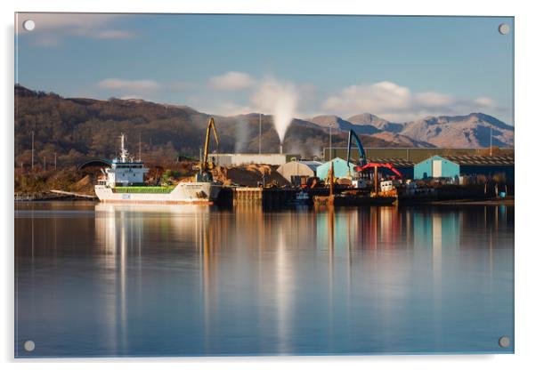 Industry at Fort William Acrylic by Tony Higginson