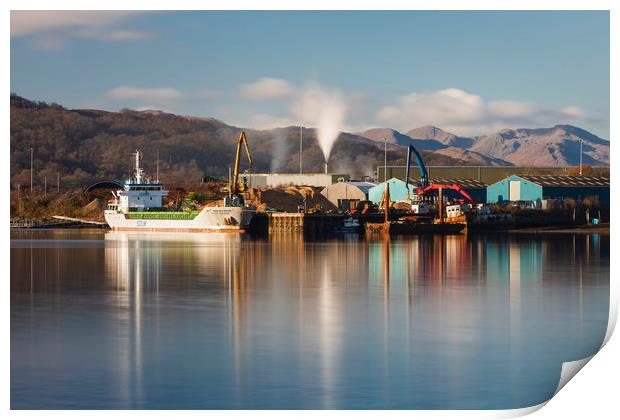 Industry at Fort William Print by Tony Higginson