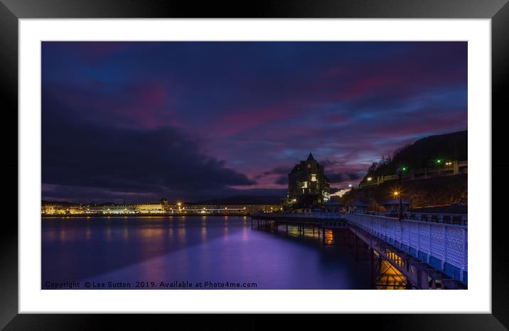 Sunset over Llandudno Framed Mounted Print by Lee Sutton
