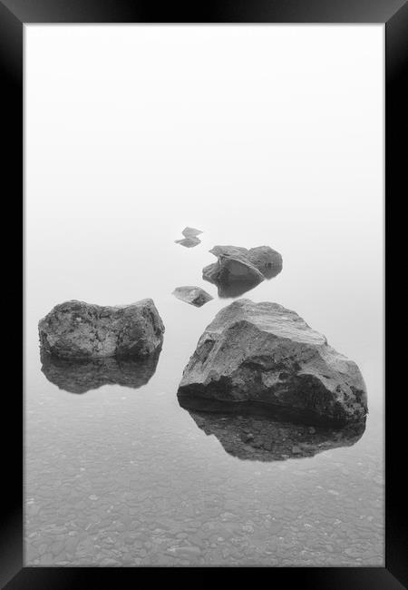 Milarrochy Rocks Framed Print by bryan hynd