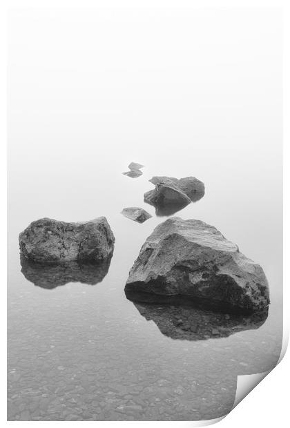 Milarrochy Rocks Print by bryan hynd