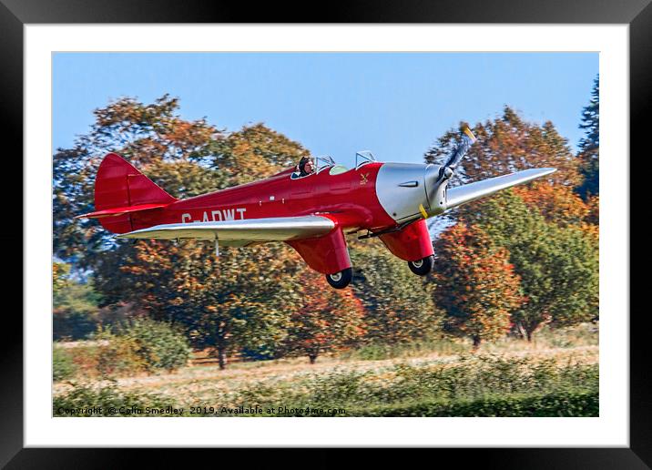 Miles M.2W Hawk Trainer G-ADWT Framed Mounted Print by Colin Smedley