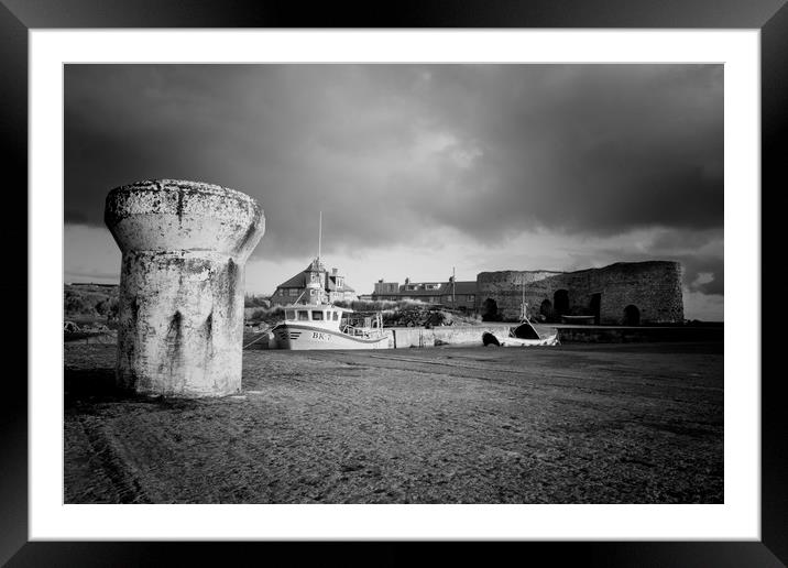 Beadnell Winter Morning Framed Mounted Print by Northeast Images