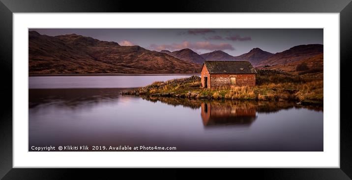 Loch Arklet Framed Mounted Print by Angela H