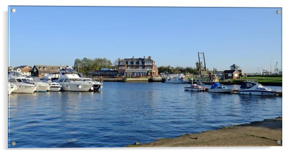 Oulton Broad Suffolk Acrylic by Diana Mower