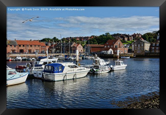 Whitby Marina Framed Print by Frank Irwin