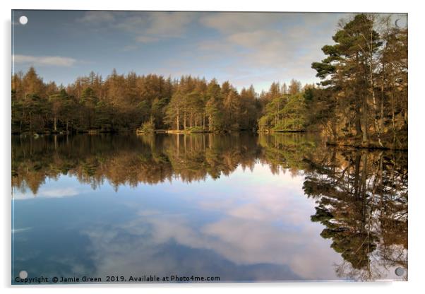 The Tranquil Tarn Acrylic by Jamie Green