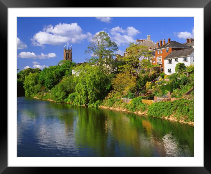River Exe at Tiverton Framed Mounted Print by Darren Galpin