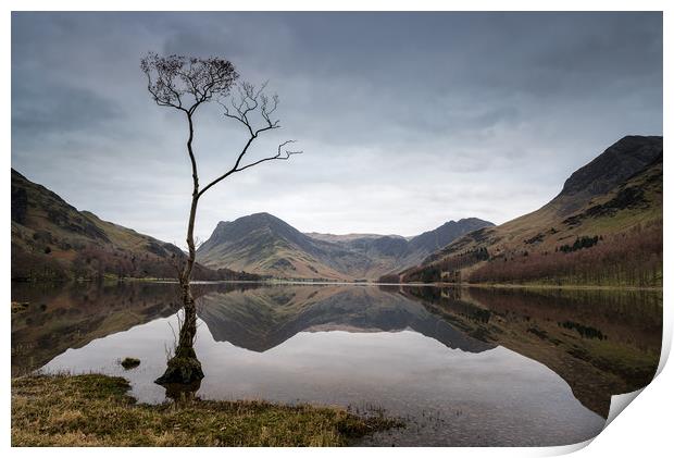 Buttermere Reflections #2 Print by Paul Andrews