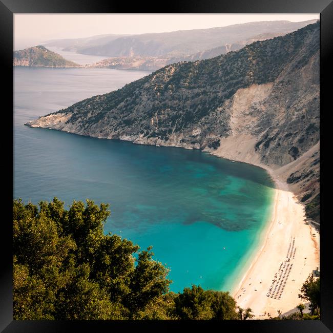 The most beautiful Myrtos Beach Framed Print by Naylor's Photography