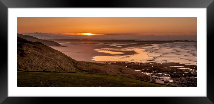 Bamburgh Golf Club Beach View Framed Mounted Print by Naylor's Photography