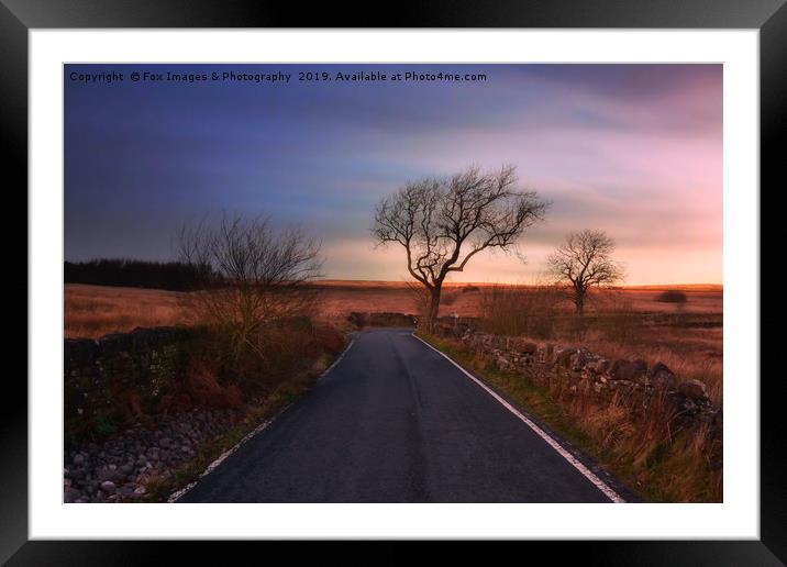  Sunset in Egerton lancashire Framed Mounted Print by Derrick Fox Lomax