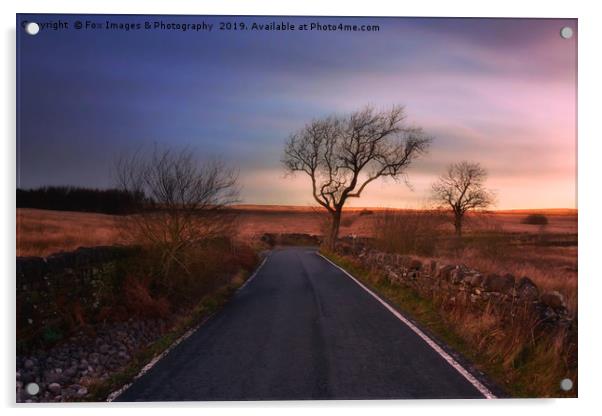  Sunset in Egerton lancashire Acrylic by Derrick Fox Lomax