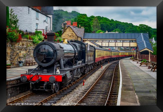 Steam Locomotive Wales Framed Print by Adrian Evans