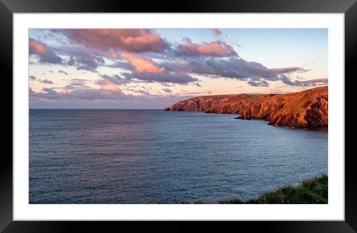 Ceibwr Bay, Pembrokeshire, Wales, UK Framed Mounted Print by Mark Llewellyn