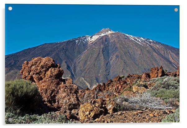 Mount Teide, Tenerife (2) Acrylic by Geoff Storey