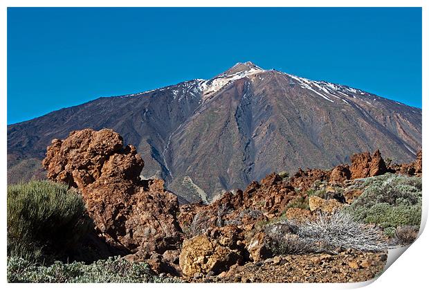 Mount Teide, Tenerife (2) Print by Geoff Storey
