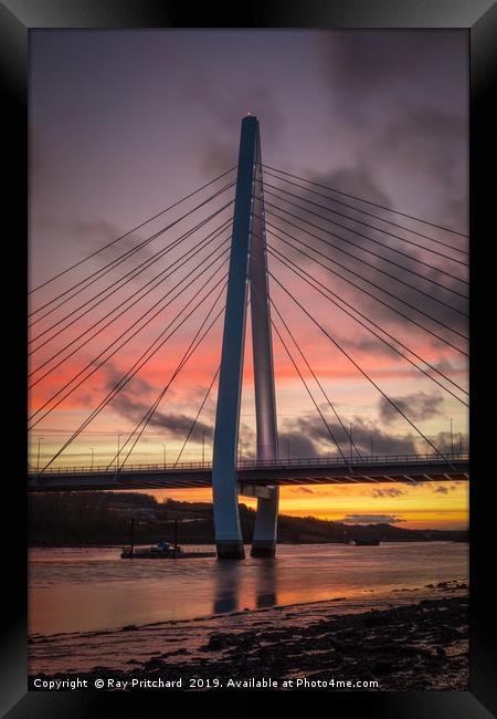 The Northern Spire at Sunset Framed Print by Ray Pritchard