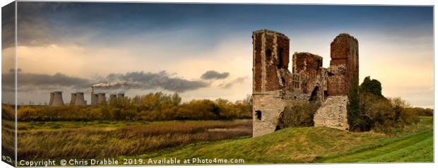Torksey Castle, Lincolnshire, England Canvas Print by Chris Drabble