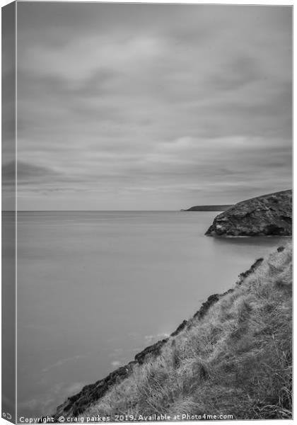 Cornish coastline  Canvas Print by craig parkes