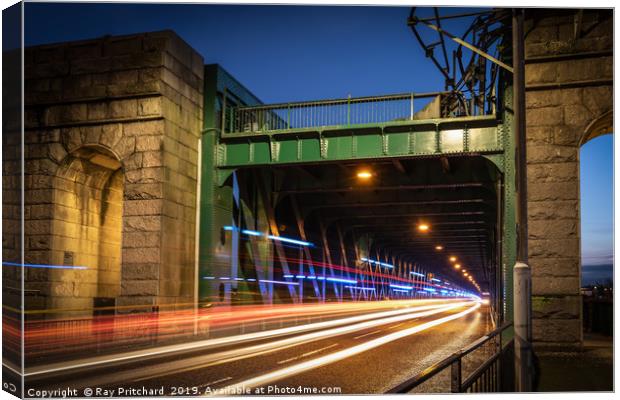 Traffic on the Queen Alexandra Bridge Canvas Print by Ray Pritchard