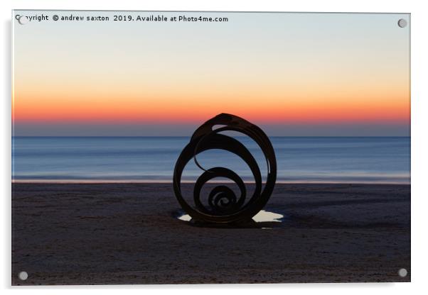 SHELL SUNSET Acrylic by andrew saxton