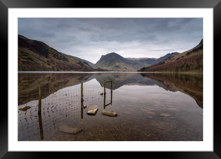 Fleetwith Reflections Framed Mounted Print by Paul Andrews
